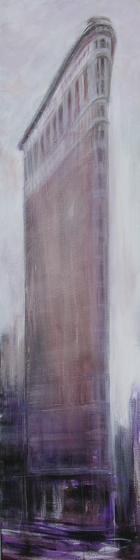 NY. Assoziation Nr. 18. 2006 | 40 x 160 cm | Acryl auf Baumwolle